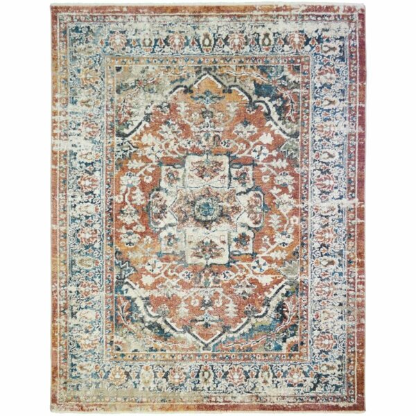 Sleep Ez 2 ft. 1 in. x 3 ft. 3 in. Oxford Dover Area Rug, Rust SL1836404